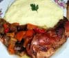 Friptura de Iepure pe Pat de Legume – Nyulpecsenye Zoldseg Agyon
