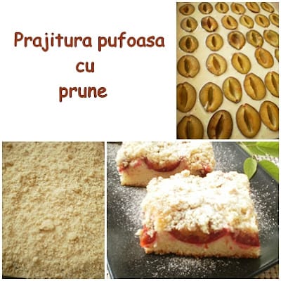 Prajitura pufoasa cu prune