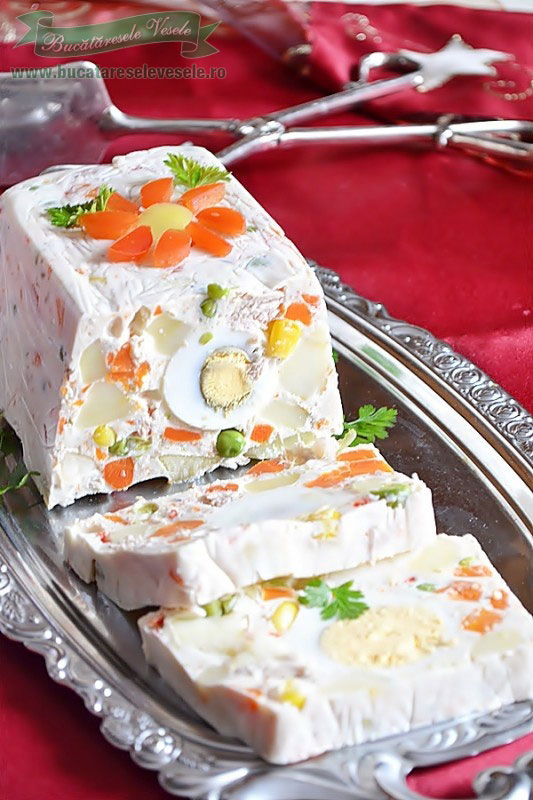 Rulada aperitiv cu legume