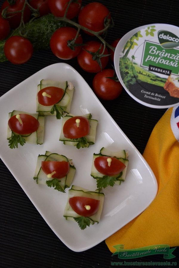 Pachetele de Castraveti cu Branza