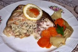 Crap Umplut la Cuptor- Toltot Ponty- Stuffed Carp