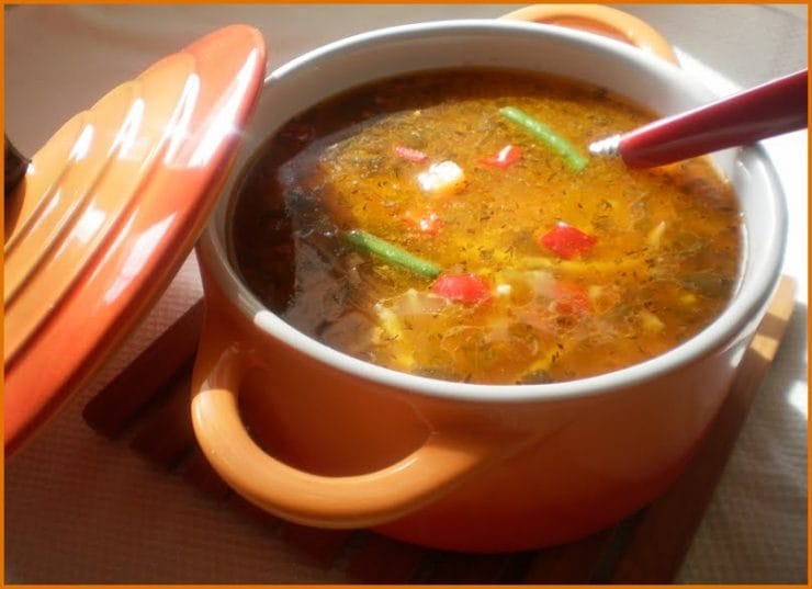Ciorba de gasca cu legume
