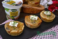 Quiche cu Ciuperci si Crema de Branza