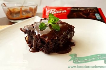 brownie cu merisoare si alune de padure