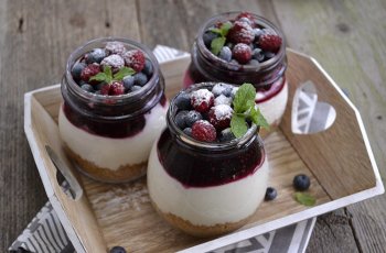 Cheesecake fara coacere- la borcan