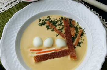 Supa crema de porumb cu oua