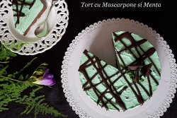 Tort cu Mascarpone si Menta-Reteta Video