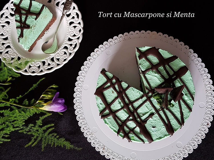 Tort cu Mascarpone si Menta-Reteta Video