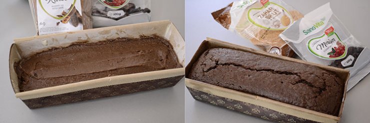 chec cu pudra de roscove si merisoare