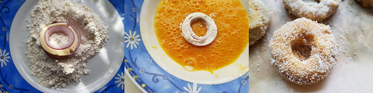 pane rondele ceapa