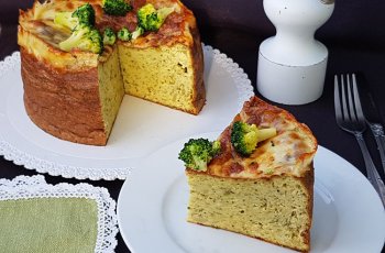 Budinca de broccoli cu cascaval