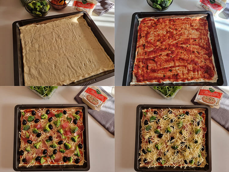 preparare pizza