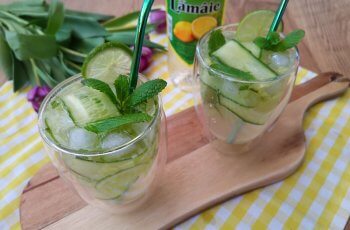 Mocktail cu castraveti si sirop de lamaie