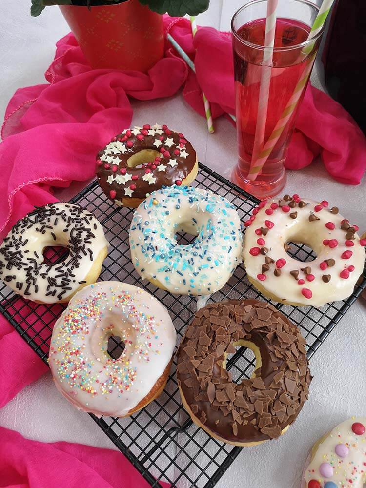 Donuts- gogosi glazurate la Air Fryer