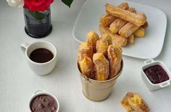 Churros coapte in friteuza cu aer cald