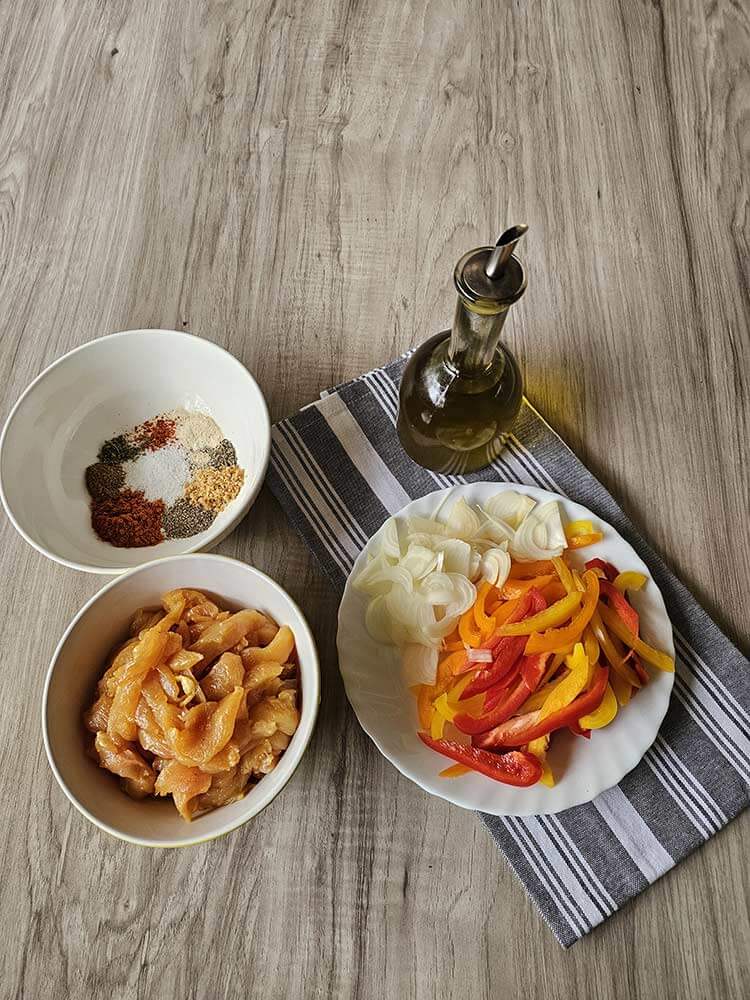 ingrediente fajitas