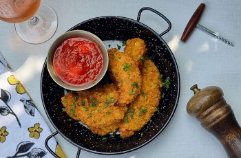 Crispy de pui la friteuza
