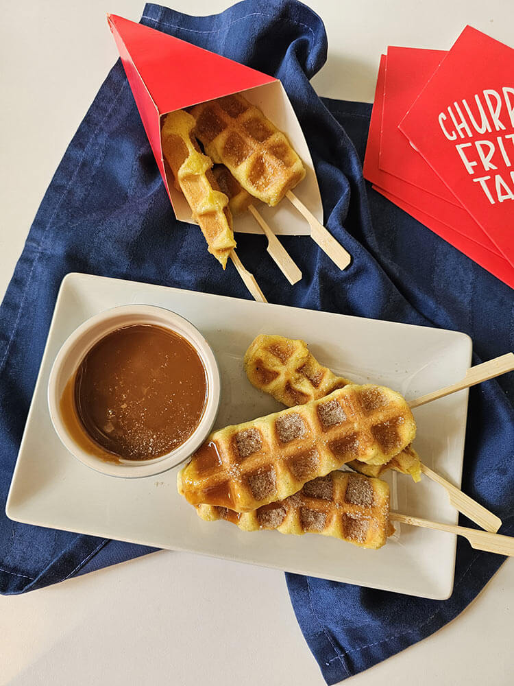 churros copti in aparatul de vafe