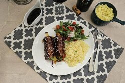 Rulouri de vita cu legume si sos balsamic