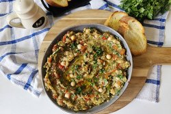 Salata de vinete coapte si naut
