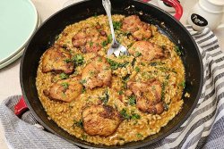 Risotto cu rosii uscate si pui