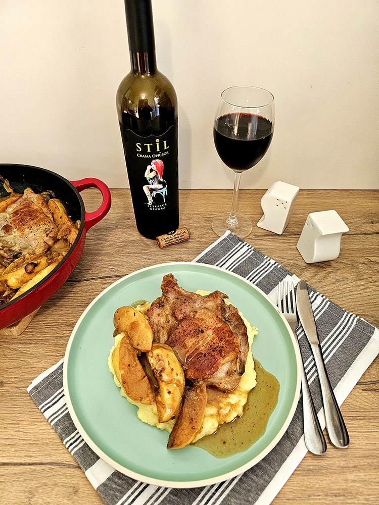 Cotlet de porc cu gutui
