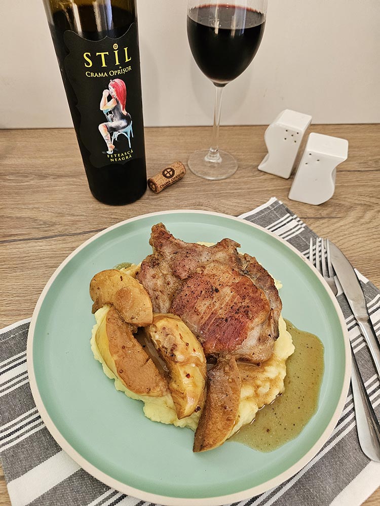 Cotlet de porc cu gutui