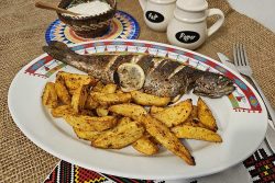 pastrav cu cartofi wedges