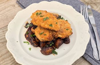 Piept de pui crocant cu parmezan