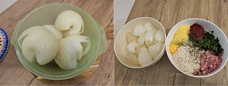 ingrediente pentru ceapa umpluta