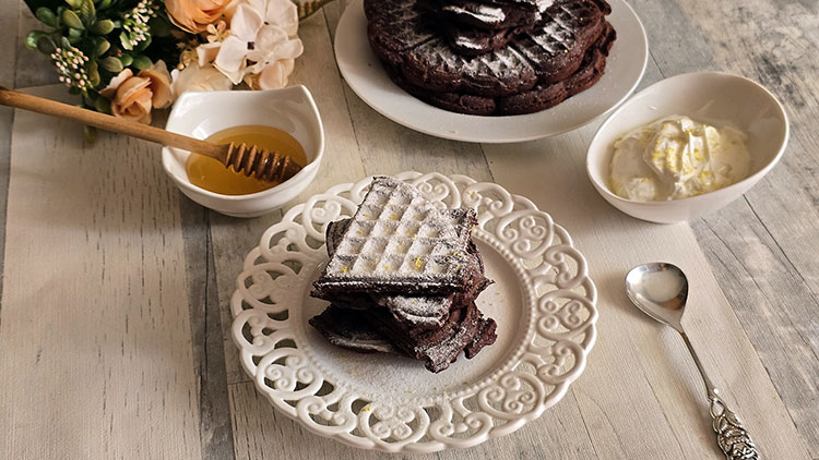 Gofre Brownie cu ciocolata