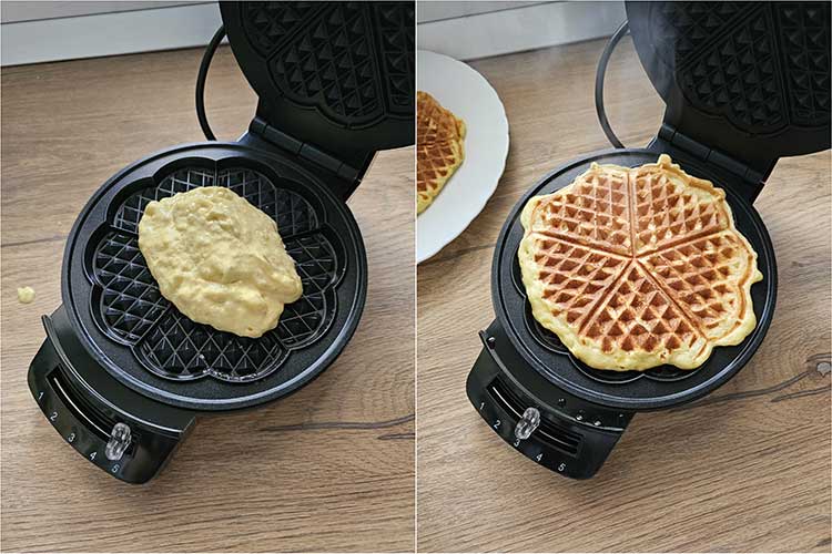 cum coacem vafele cu banane