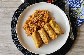 sarmale in foi de varza cu ciuperci si bulgur