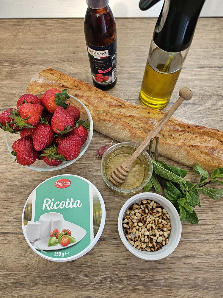 ingrediente pentru bruschete rapide