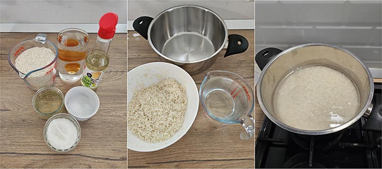 preparare orez pentru sushi