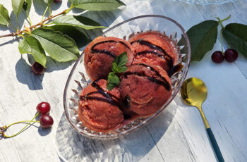 Sorbet de cirese cu miere